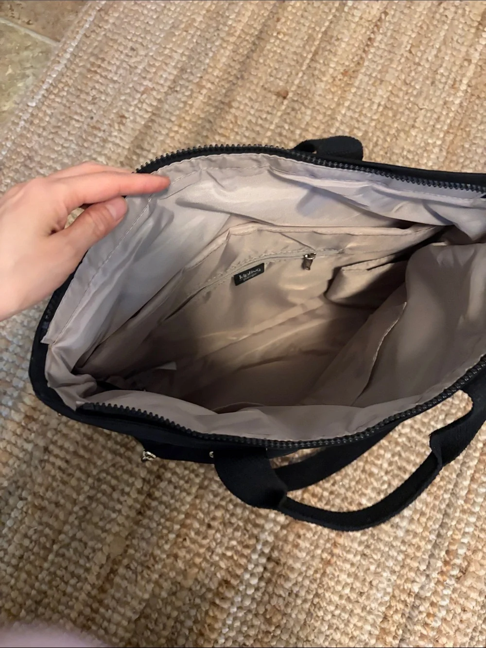 Kipling Tote Bag with Front and back Zip Pockets